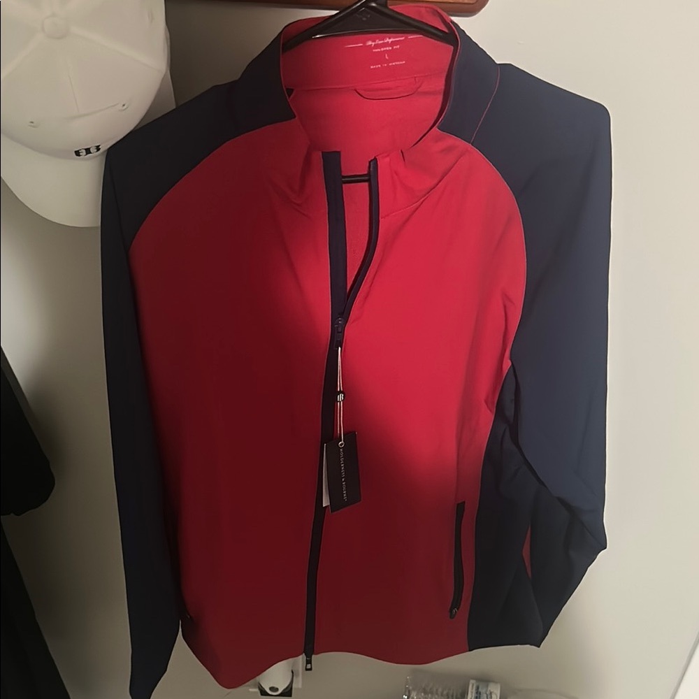 Holderness and Bourne Red and Navy Jacket